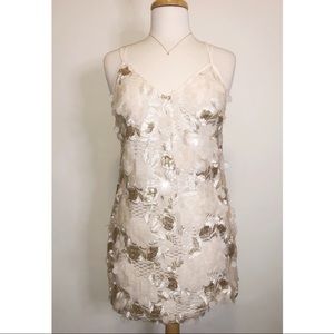 Flirty sequins embroidered dress